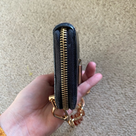 Chloe leather wallet on chain mini shoulder bag black gold - Picture 9 of 14